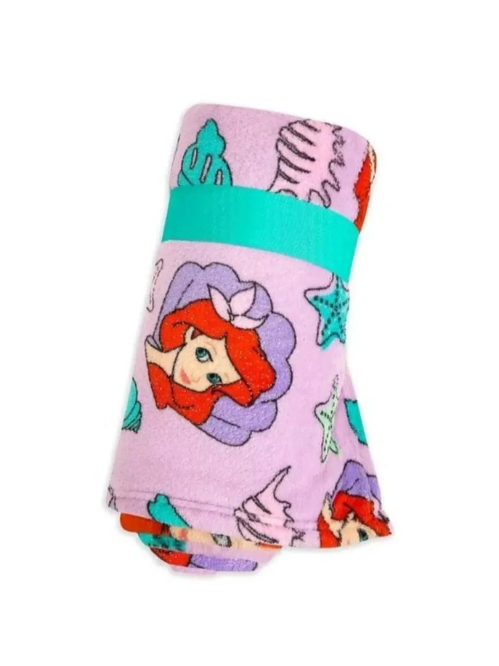 Disney Store Little Mermaid Sparkle Threads Throw Blanket, 50